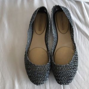 Melissa+Campana dark grey glitter shoes Sz 8